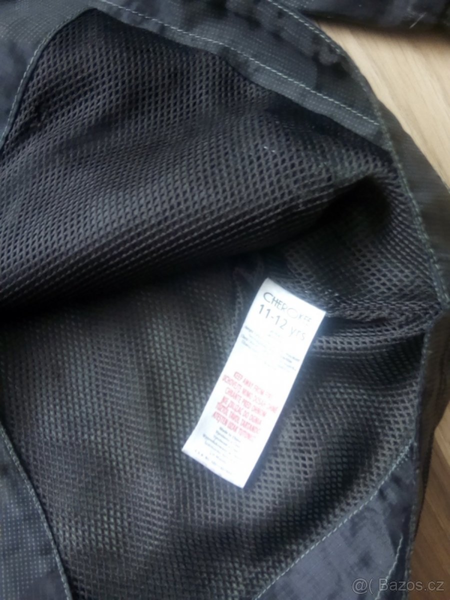 Sportovní černá bunda na jaro - podzim vel. 152 - 3