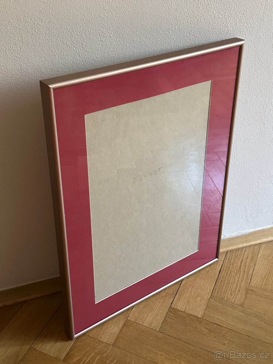 Kovový rám obrazu s paspartou - 3