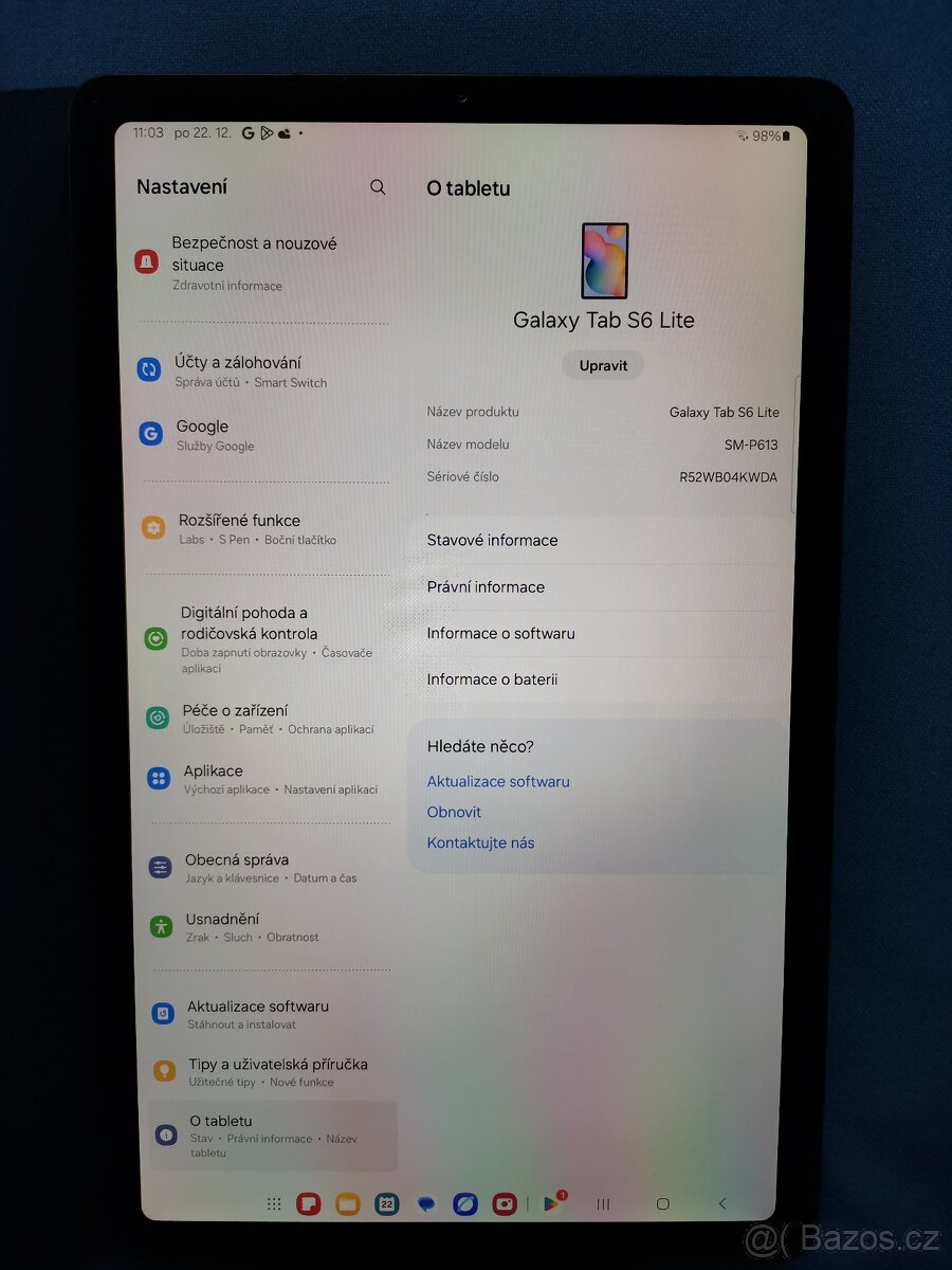 Tablet Samsung Galaxy Tab S6 Lite - 3
