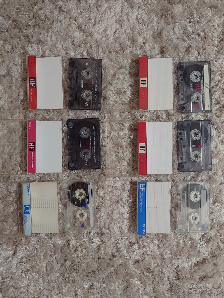 Audio kazety Sony HF, EF. - 3