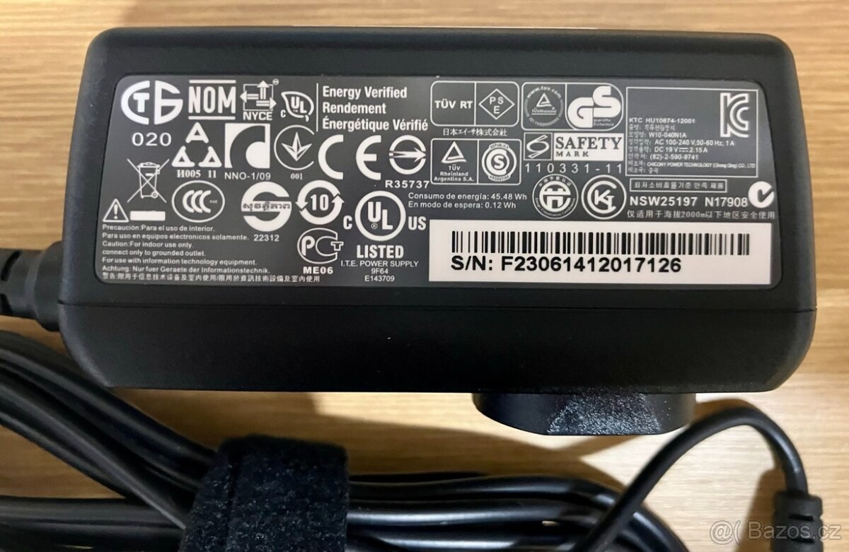 Originální nabíječka pro notebooky Acer 40W / 19V - 3