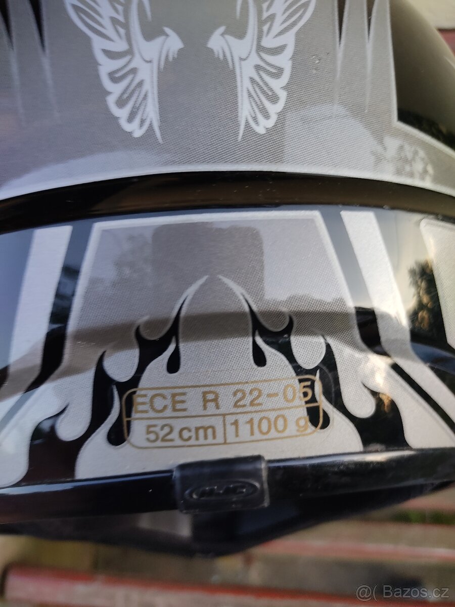 Dětská moto rosová helma, kalhoty a brýle. - 3