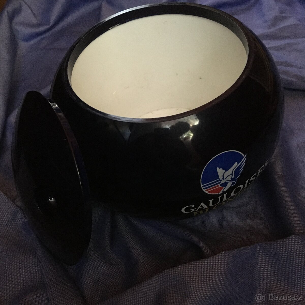 Velká propagační mísa na led s víkem značky Gauloises - 3