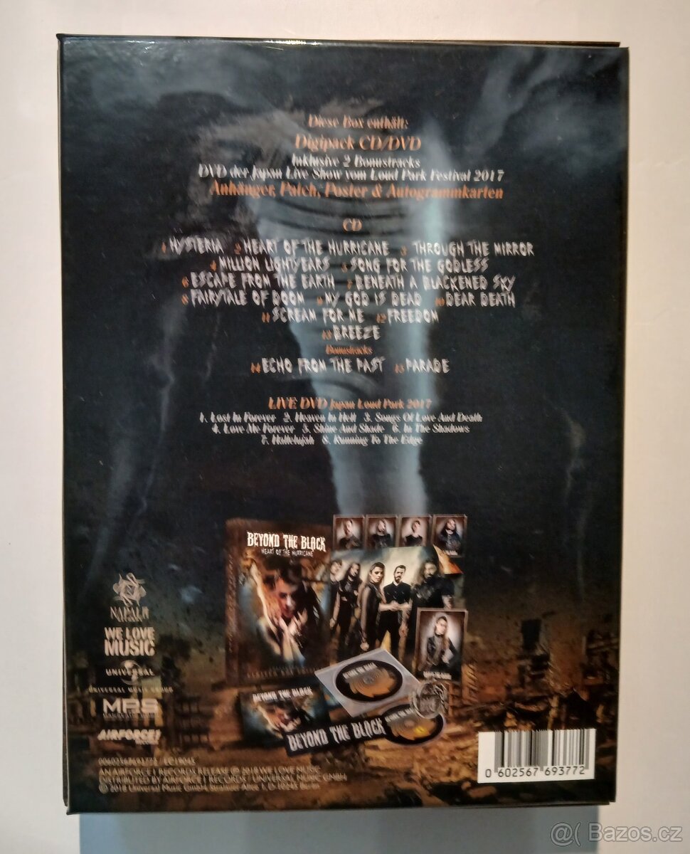 BEYOND THE BLACK - HEART OF HURRICANE - collectors DVD/CD - 3