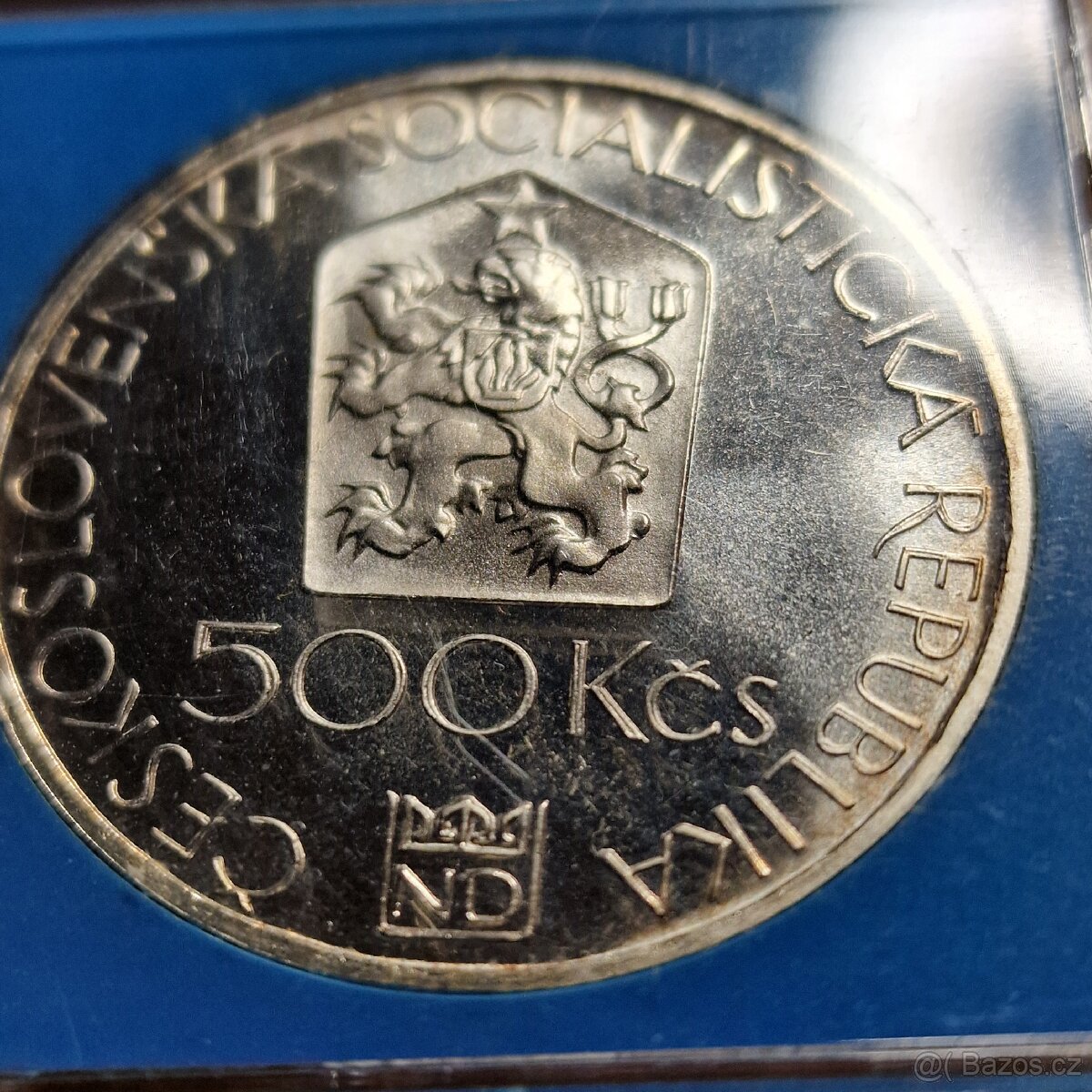 RRStříbrná 500 Kčs 1983 - Národní Divadlo - PROOF,2.034ks - 3