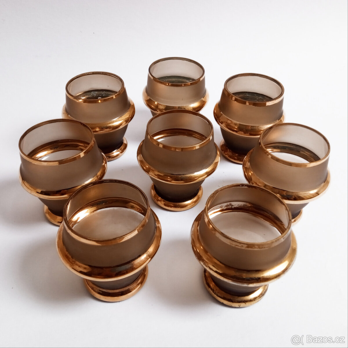 Likérová sada – kouřové sklo - 3