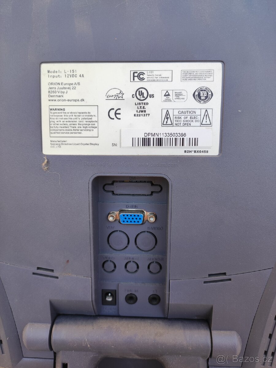 Monitor orion l 151 15" d-sub - 3