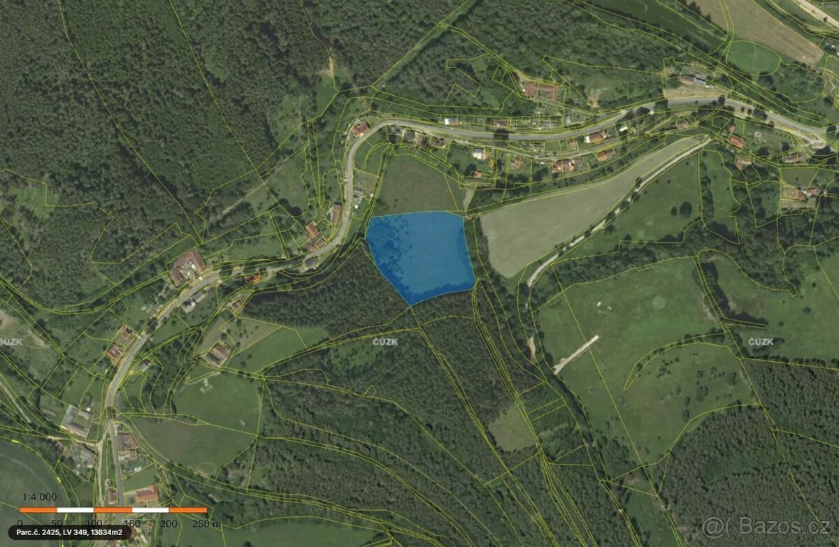 Prodej souboru pozemků - Pohledy - Horní Hynčina - 59634m2 - 3