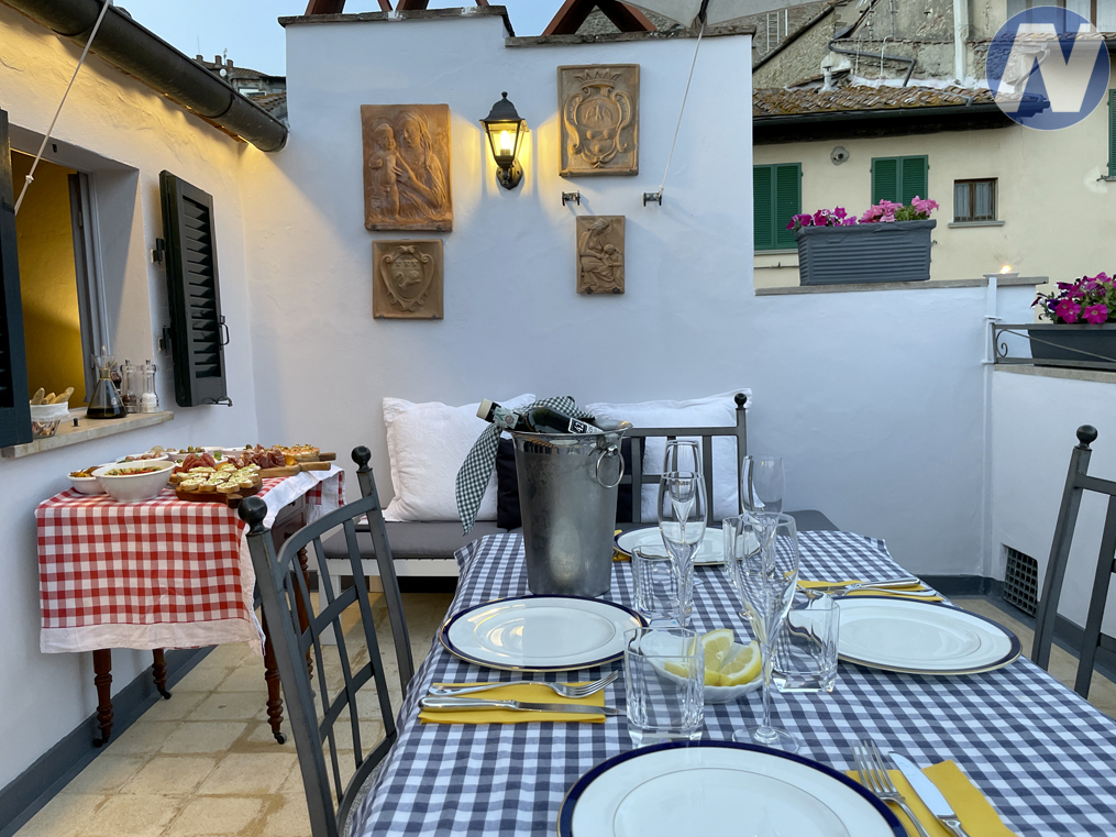 Apartmán Lorenzo se střešní terasou v Cortoně, Toskánsko - 3
