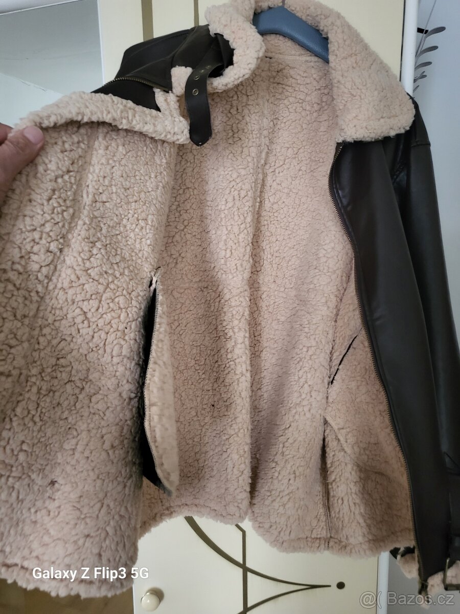PILOTKA kožená zimní bunda vl. XL unisex - 3