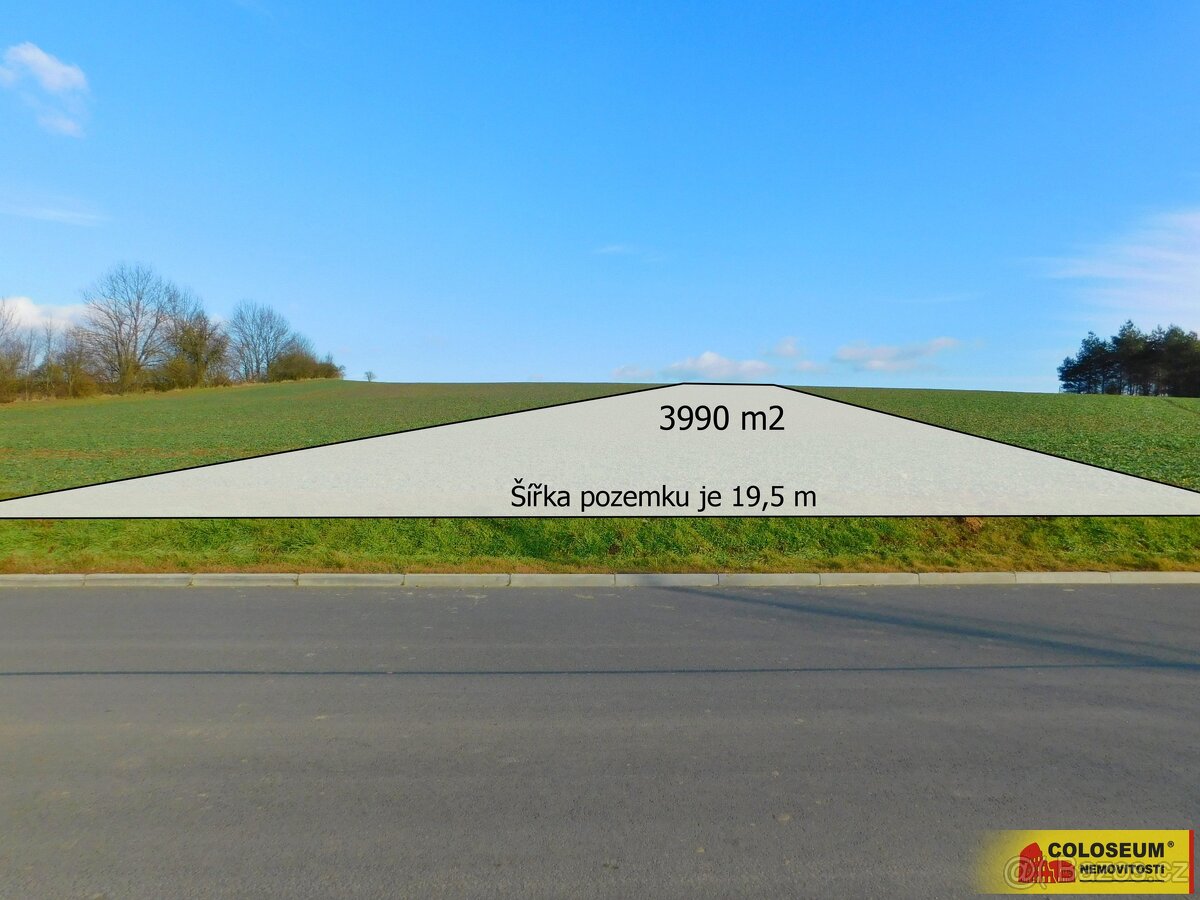 Koryčany - Blišice, pozemky pro bydlení, 3.990 m² - Koryčany - 3