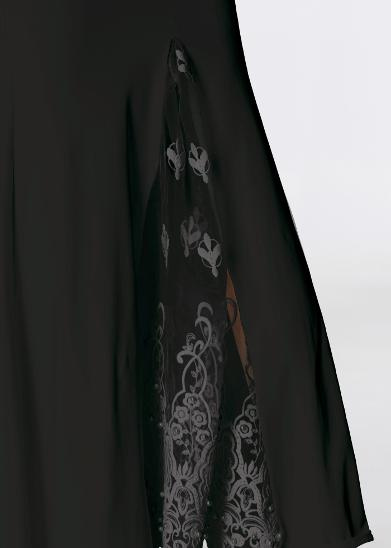 Nové dlouhé černé plesové šaty vel.38 - 3