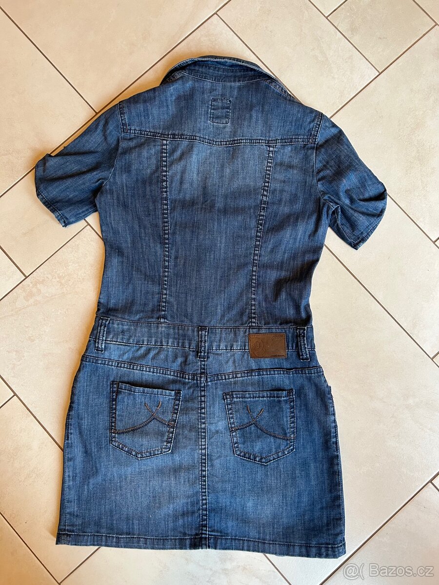 Riflové šaty vel. 36, zn. s.Oliver - TOP - 3