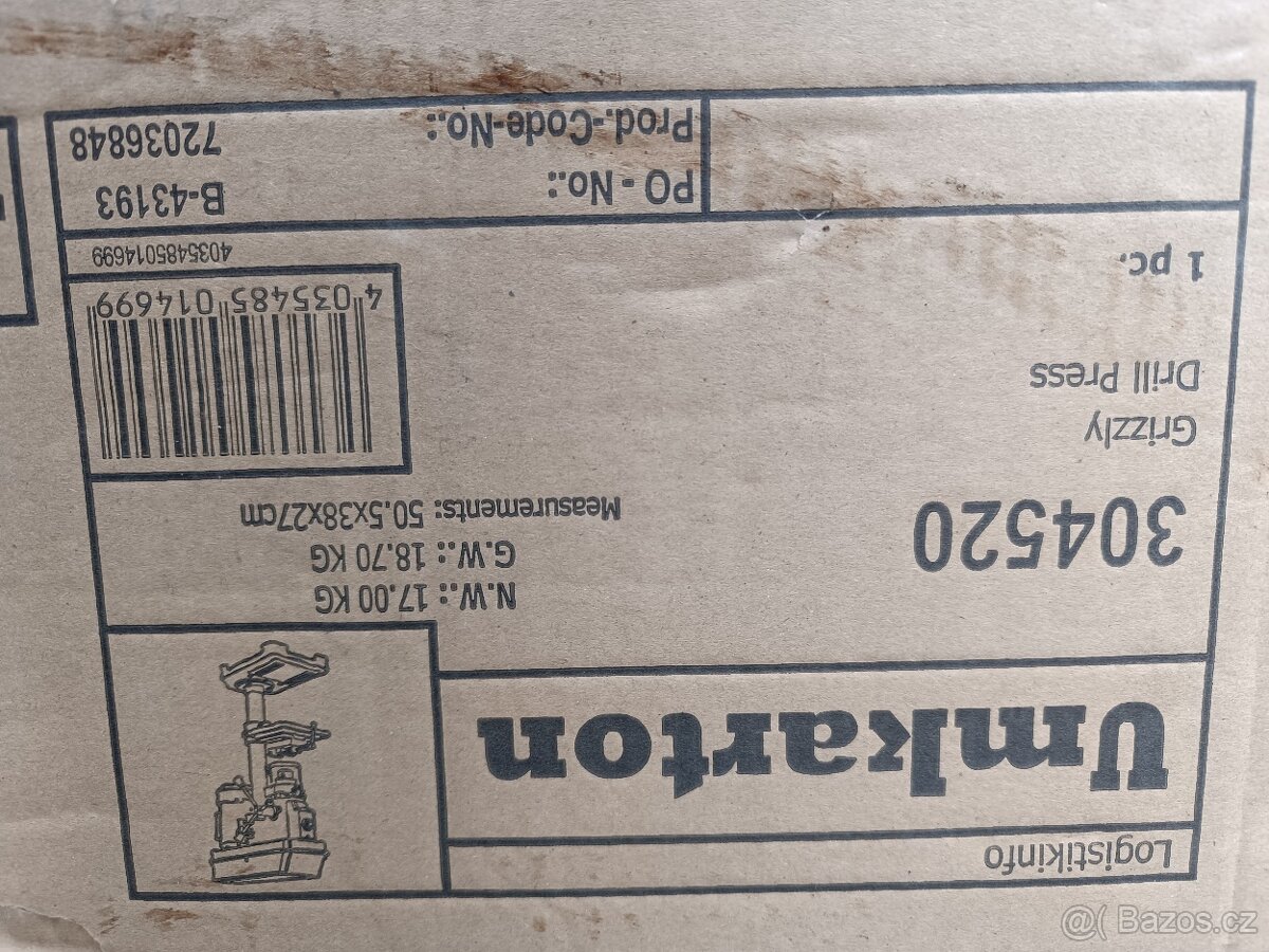 Stolní vrtačka-NOVÁ, Grizzly - 3