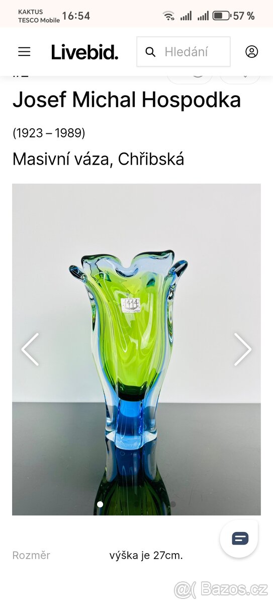 Skleněná váza - 3