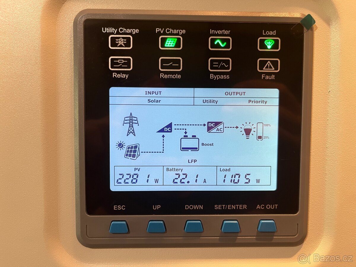 Prodám střídač Epever UP5000 - 3