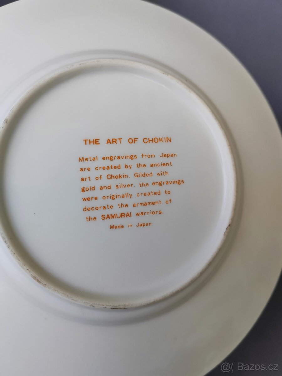 Sada krásných dekorativních talířů "Chokin ART" s 24k zlat - 3