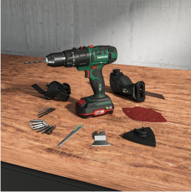 PARKSIDE aku vrtačka 3v1 s baterií - 3