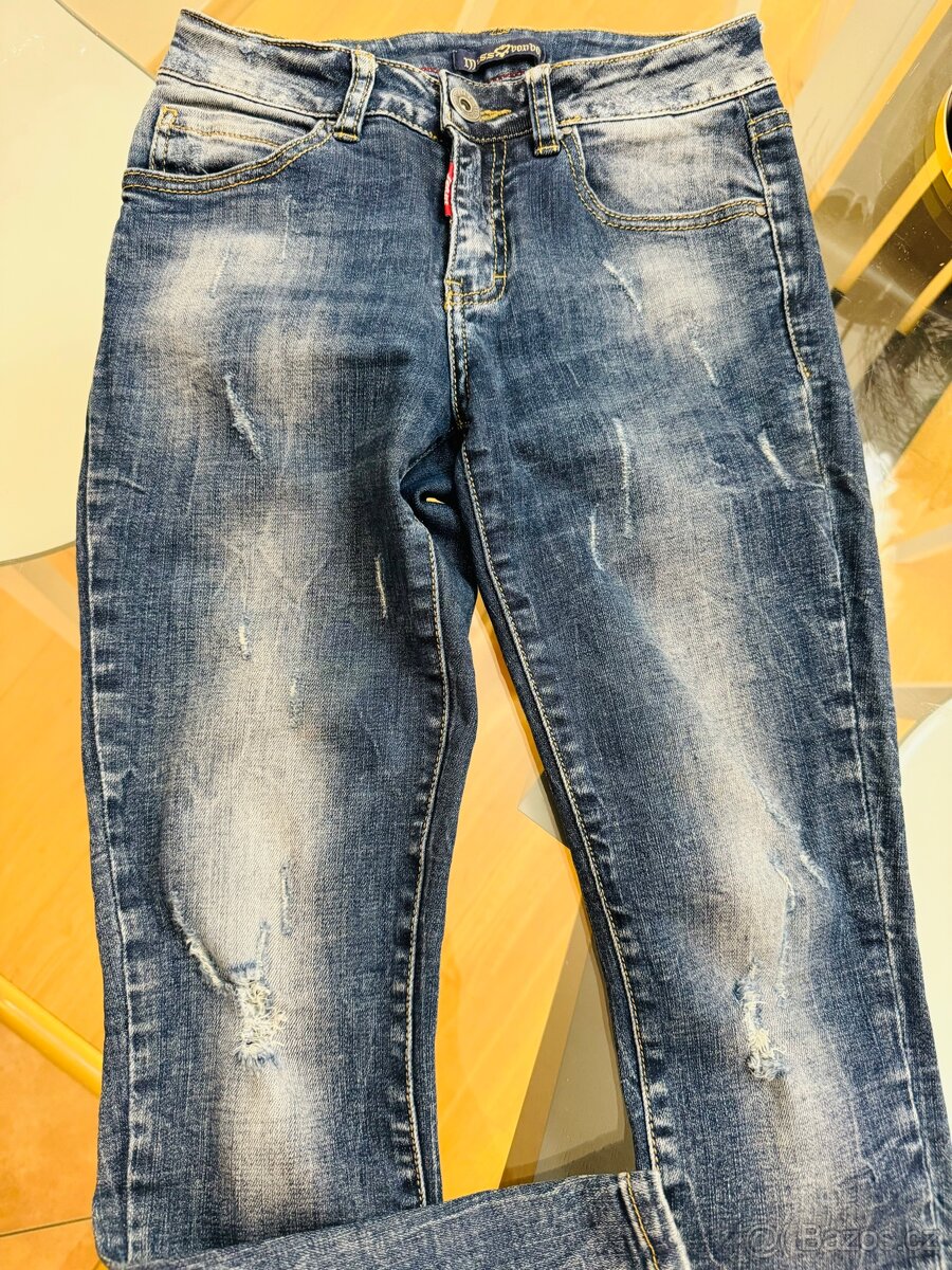 Boyfriend dámské džíny XS Miss bonbon - 3