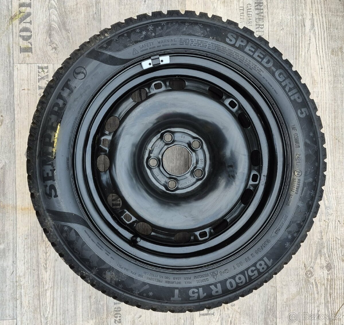 Zimní kola 185/60 R15 – originál VW, 5×112, ET39 - 3