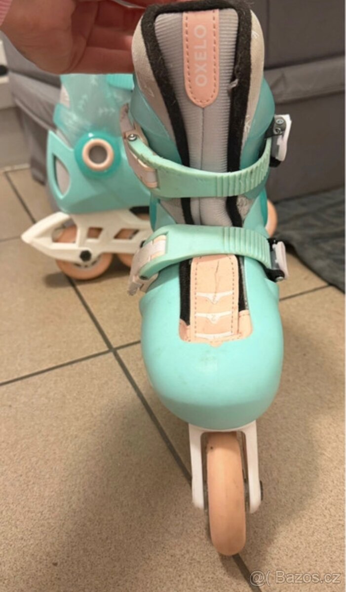 Dětské brusle Play 5 mátové - 3