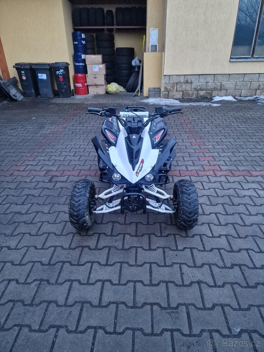 Děcka čtyřkolka 125 ccm bila - 3