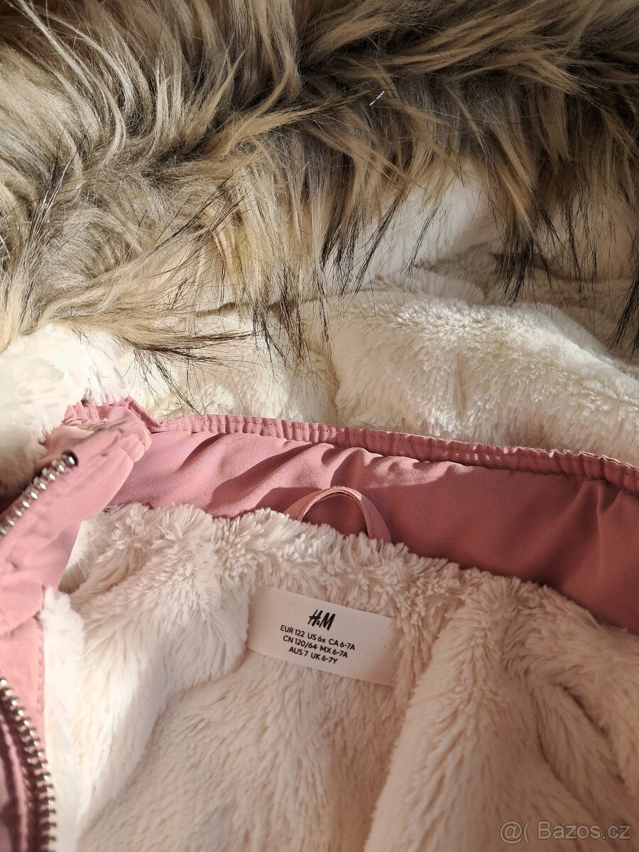 Zimní parka vel. 122 H&M a další - 3