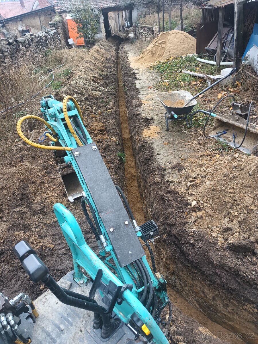 výkopové práce minibagrem znojmo - 3
