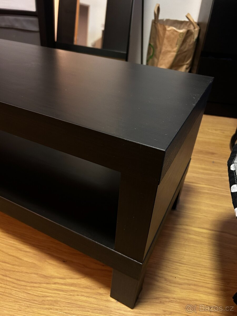 IKEA LACK – TV stolek černohnědý 160x35x36 cm, jako nový - 3