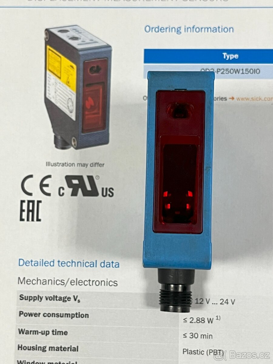 Sick OD2-P250W150C0 - 3