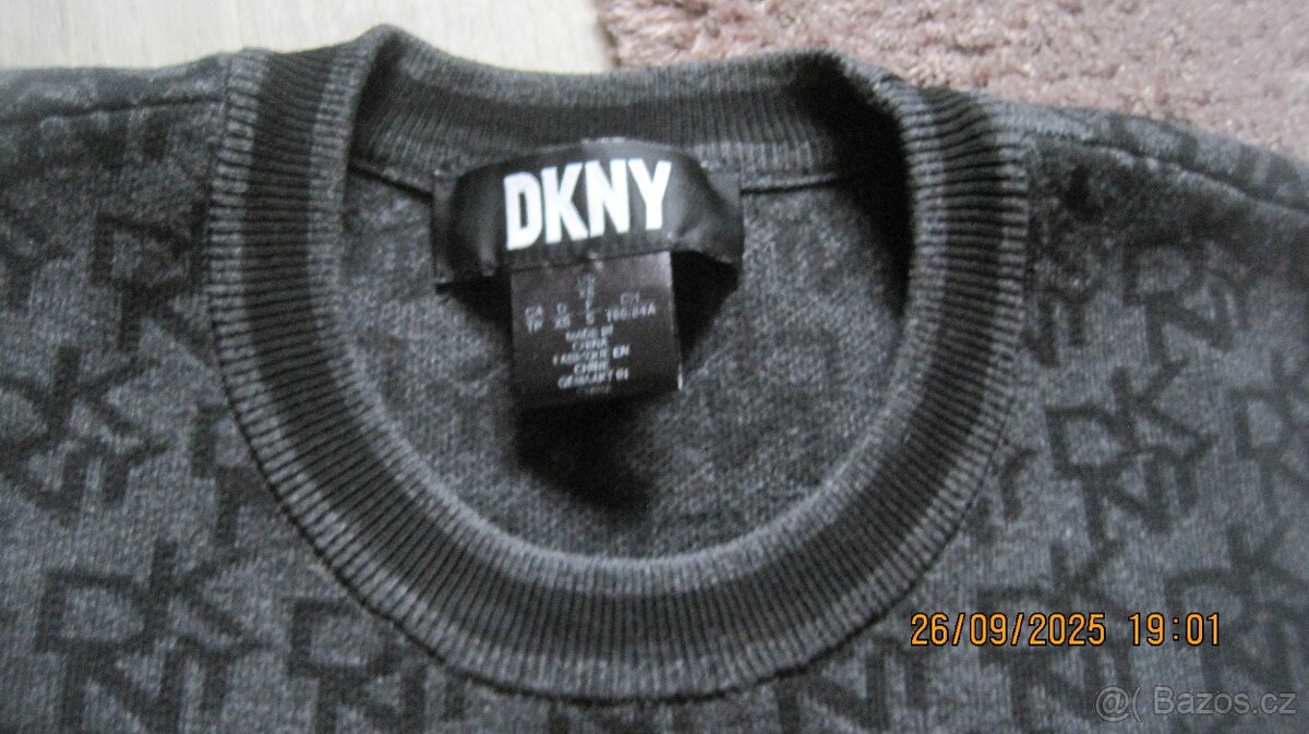 Šaty DKNY, černo-šedé, vel. XS - 3