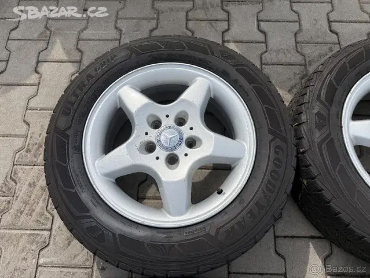 4x al kola 5x112 16 + pneu zimní 205/65 R16C - 3