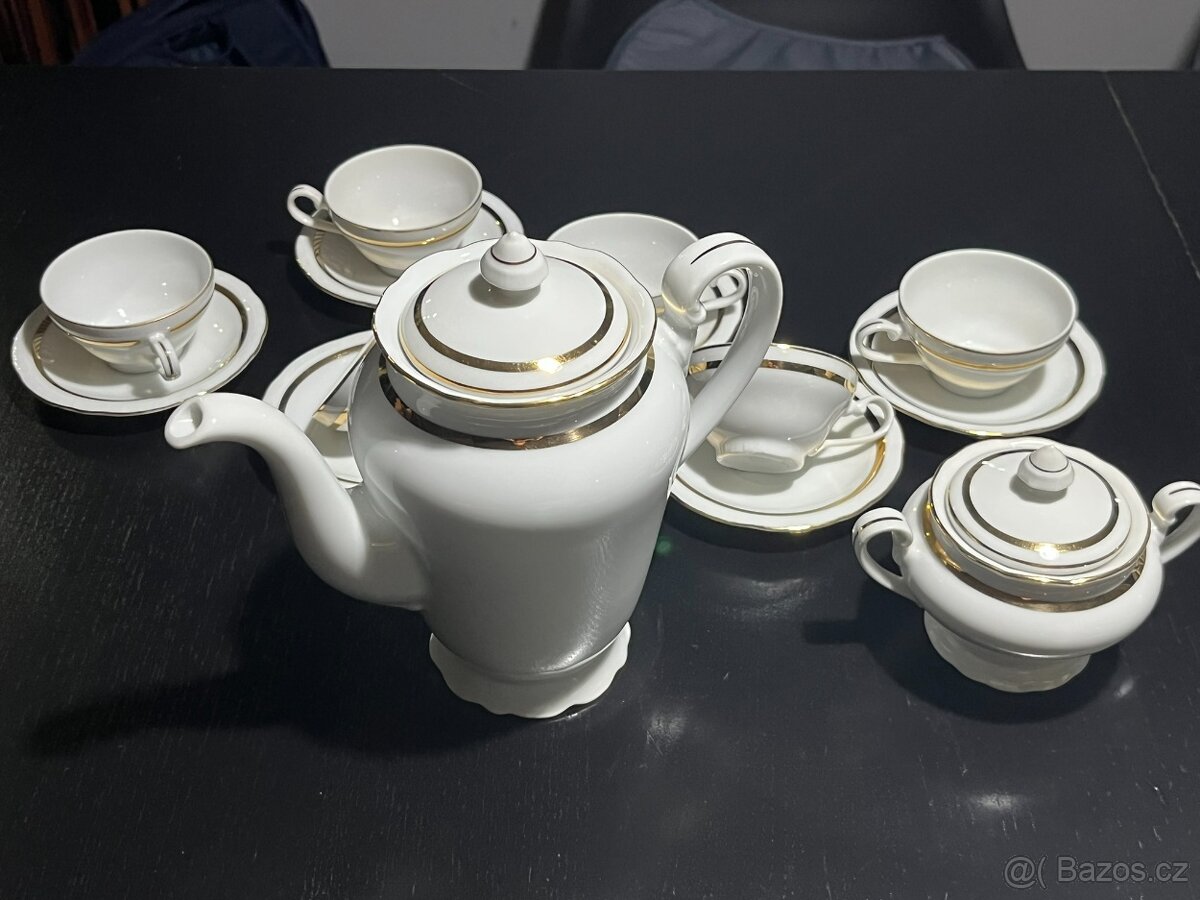 Starožitný čajový/kávový servis Olympia - 3