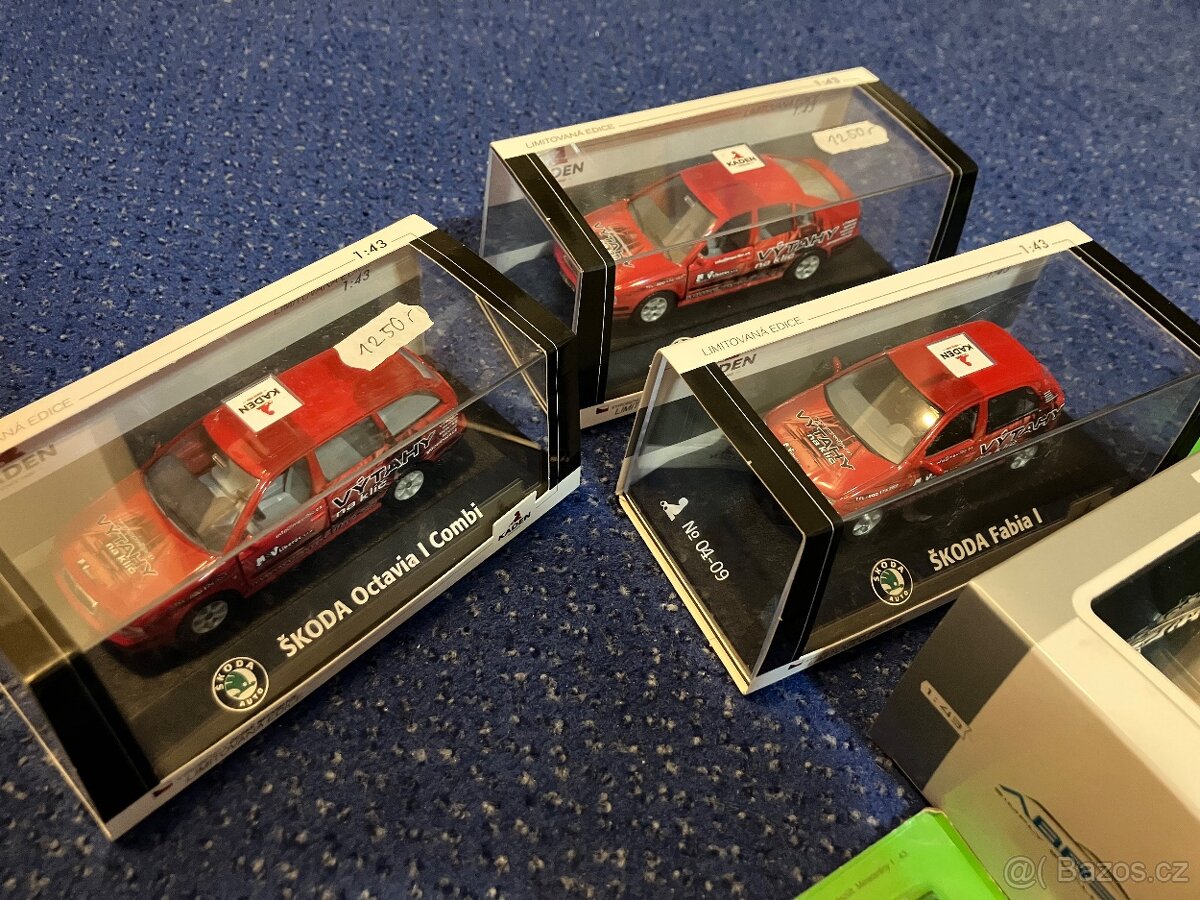 Modely 1:43 Škoda Octavia, Fabia 120, Kaden Abrex DeAgostini - 3