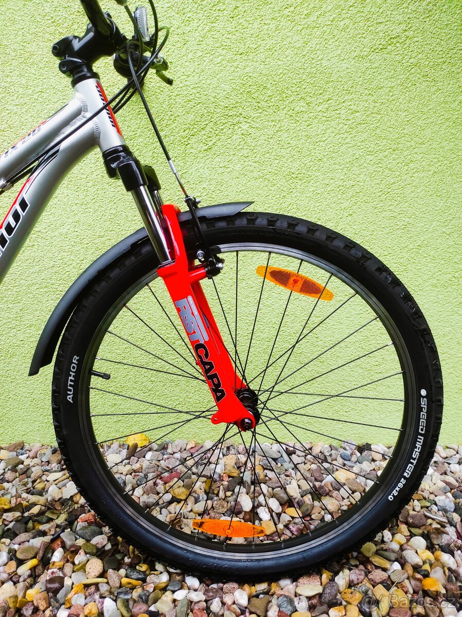 Značkové kolo AuthorA-MATRIX 26"(stříbrná/červená) - 3