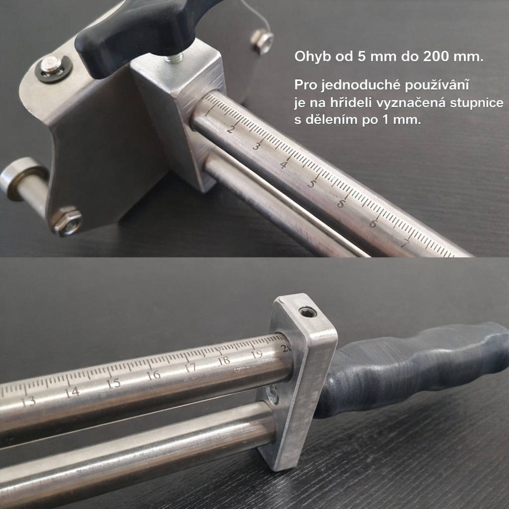 Rolovací ohýbačka plechu 200 mm ohyb do 100° - 3