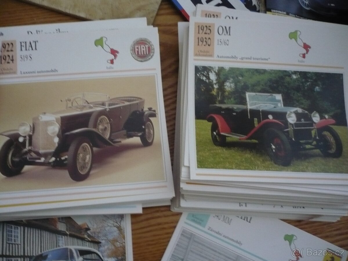 Sběratelské kartičky s automobily - 3
