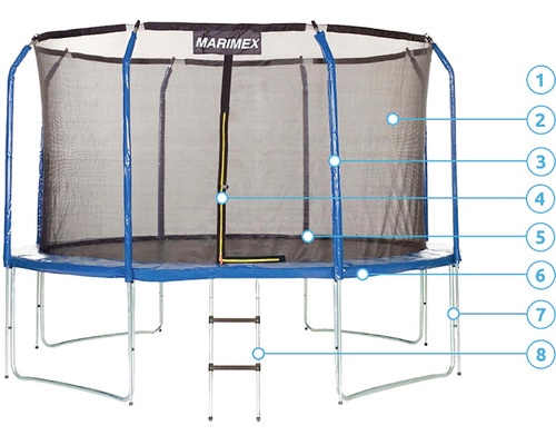 Trampolína Marimex 366cm - 3