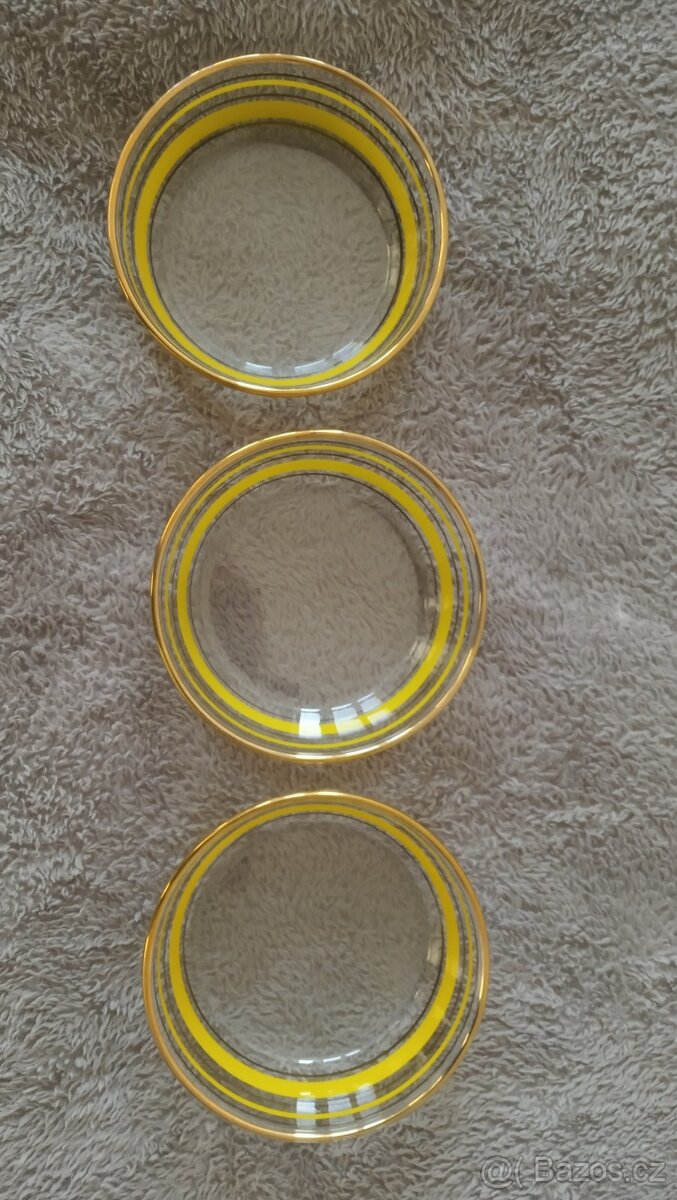 SADA SKLENĚNÝCH MISEK - RETRO - 3