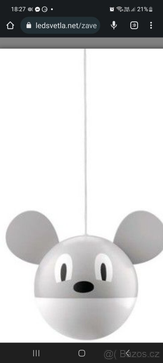 Stropní světlo Mickey - 3