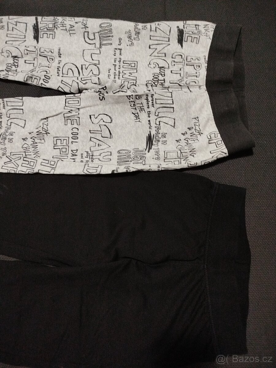 Dvoje tenoučké tepláky vel 9-10 - 3