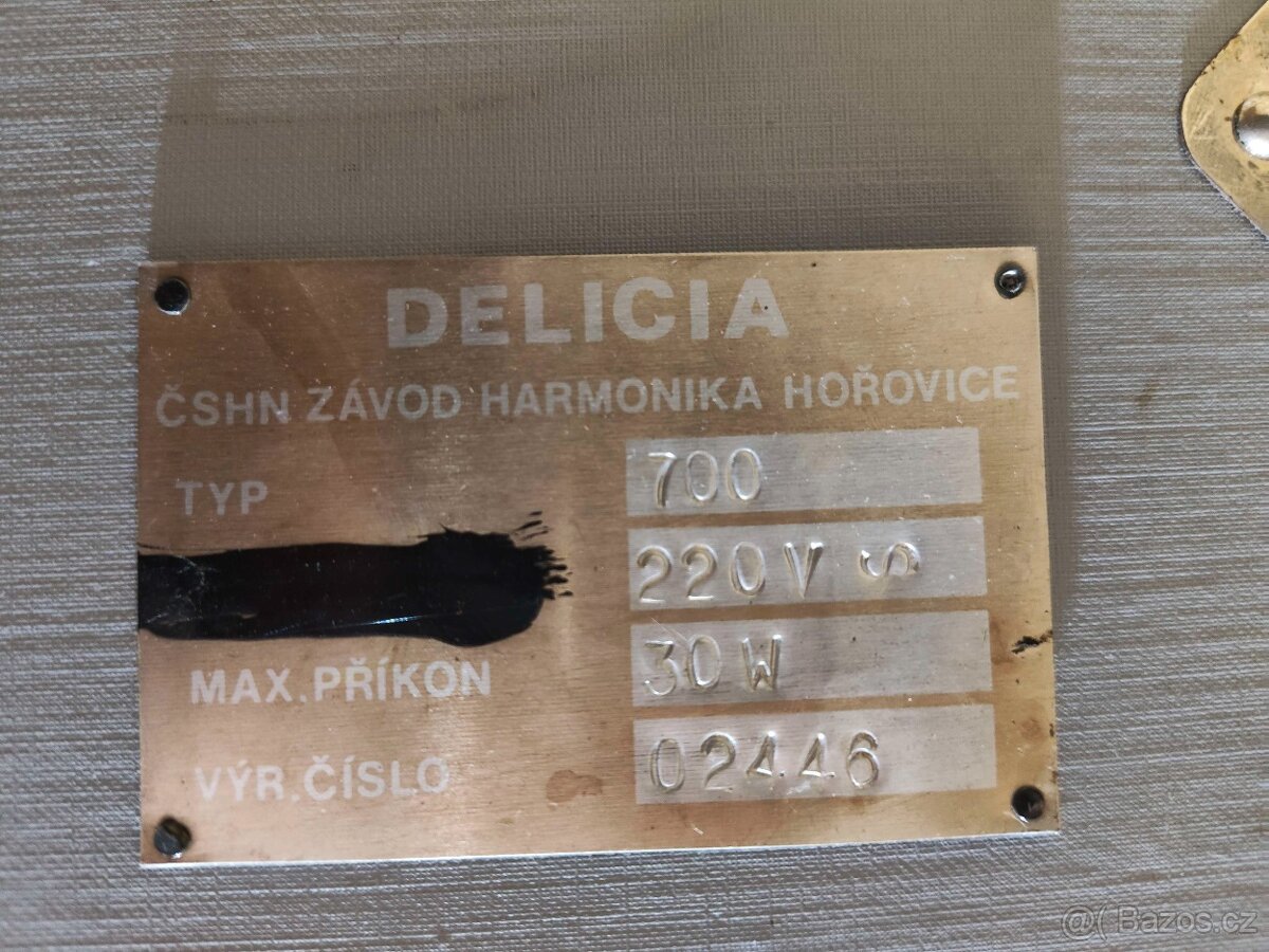 Retro elektrické harmonium Delicia 700 - 3