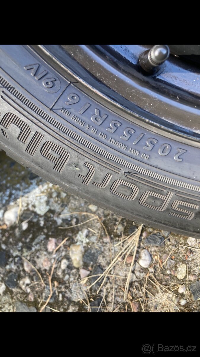 Obutá sada Dunlop 205/55/16 91V na diskách - 3