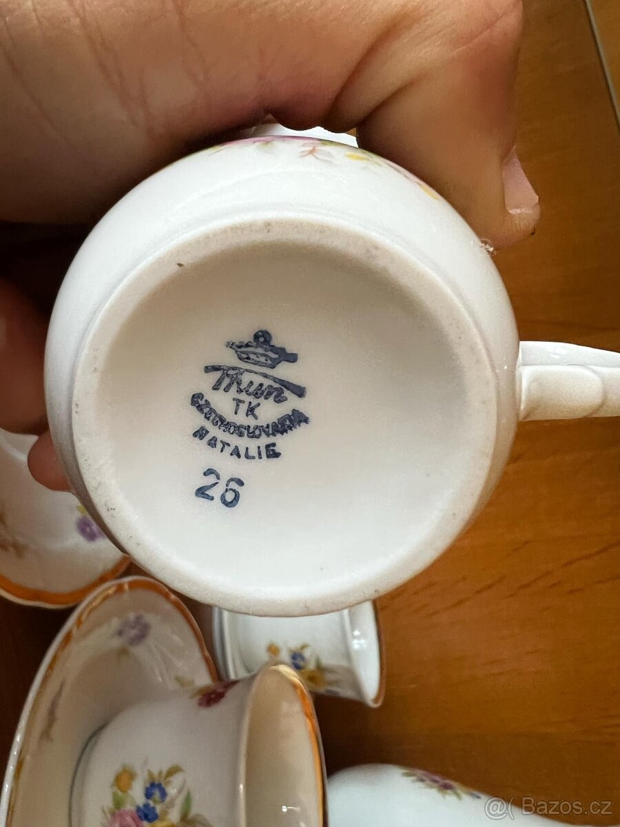 Stará porcelánová čajová sada č. 3 - 3