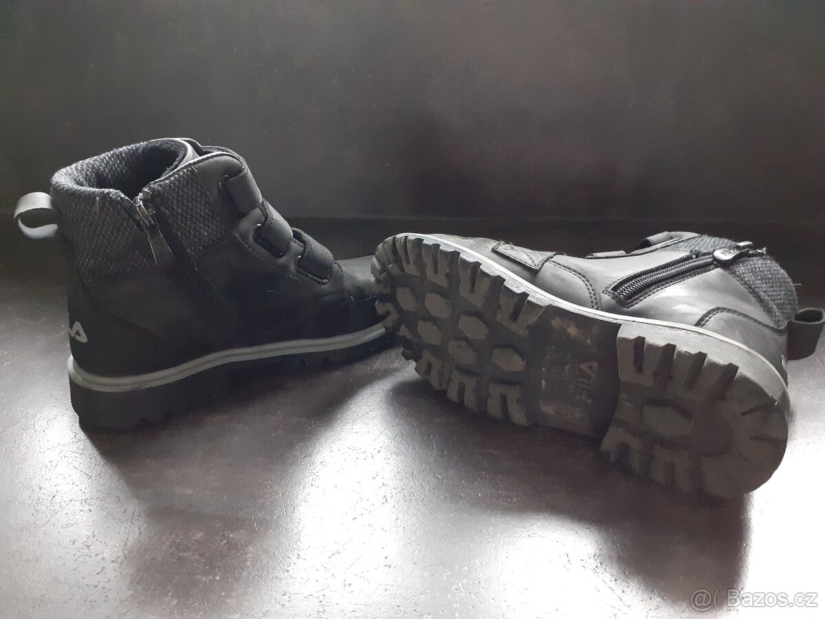 Dětské zimní boty na zip Deichmann Fila vel. 35 - 3