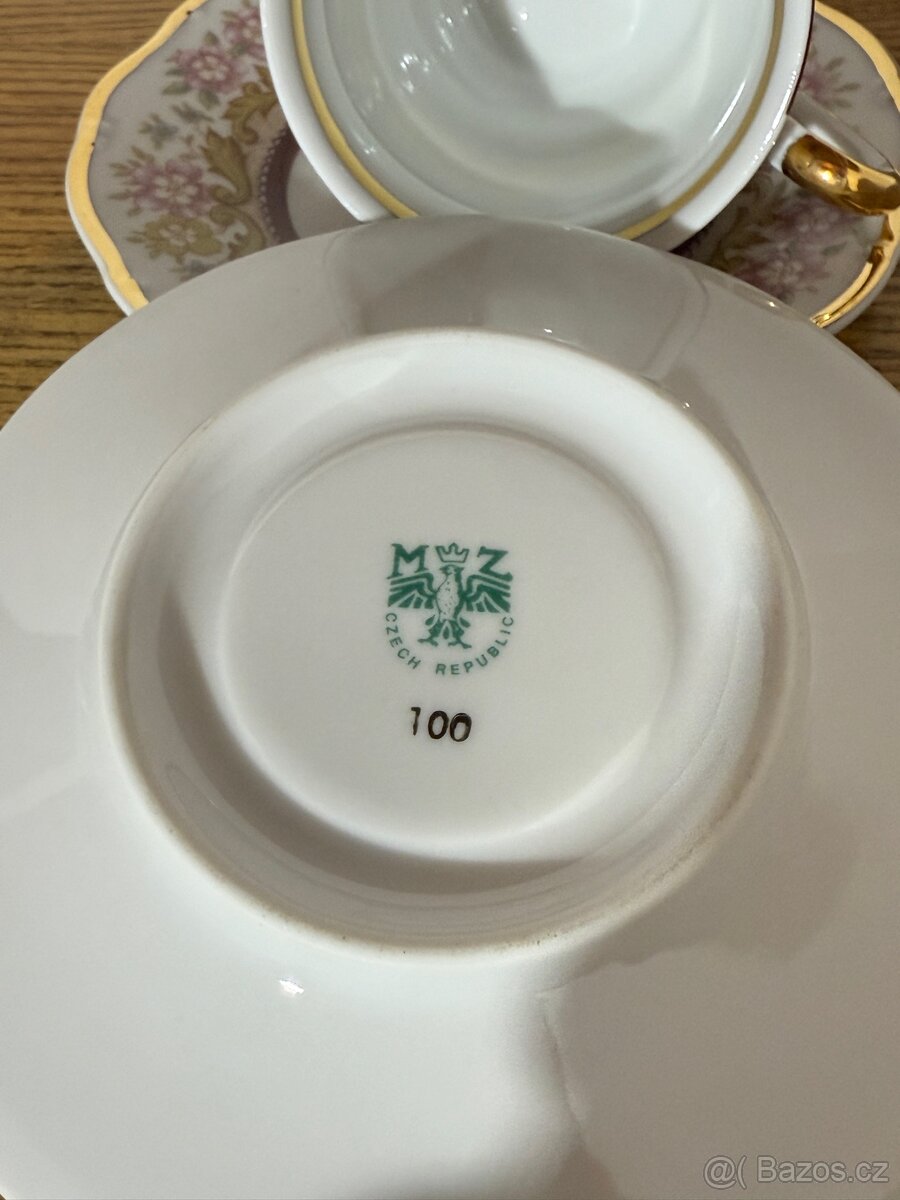 Sada čajových šálků - porcelánka Stará Role - 3