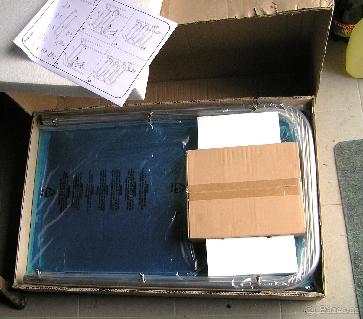 Nerezový tří policový gastro vozík - 3