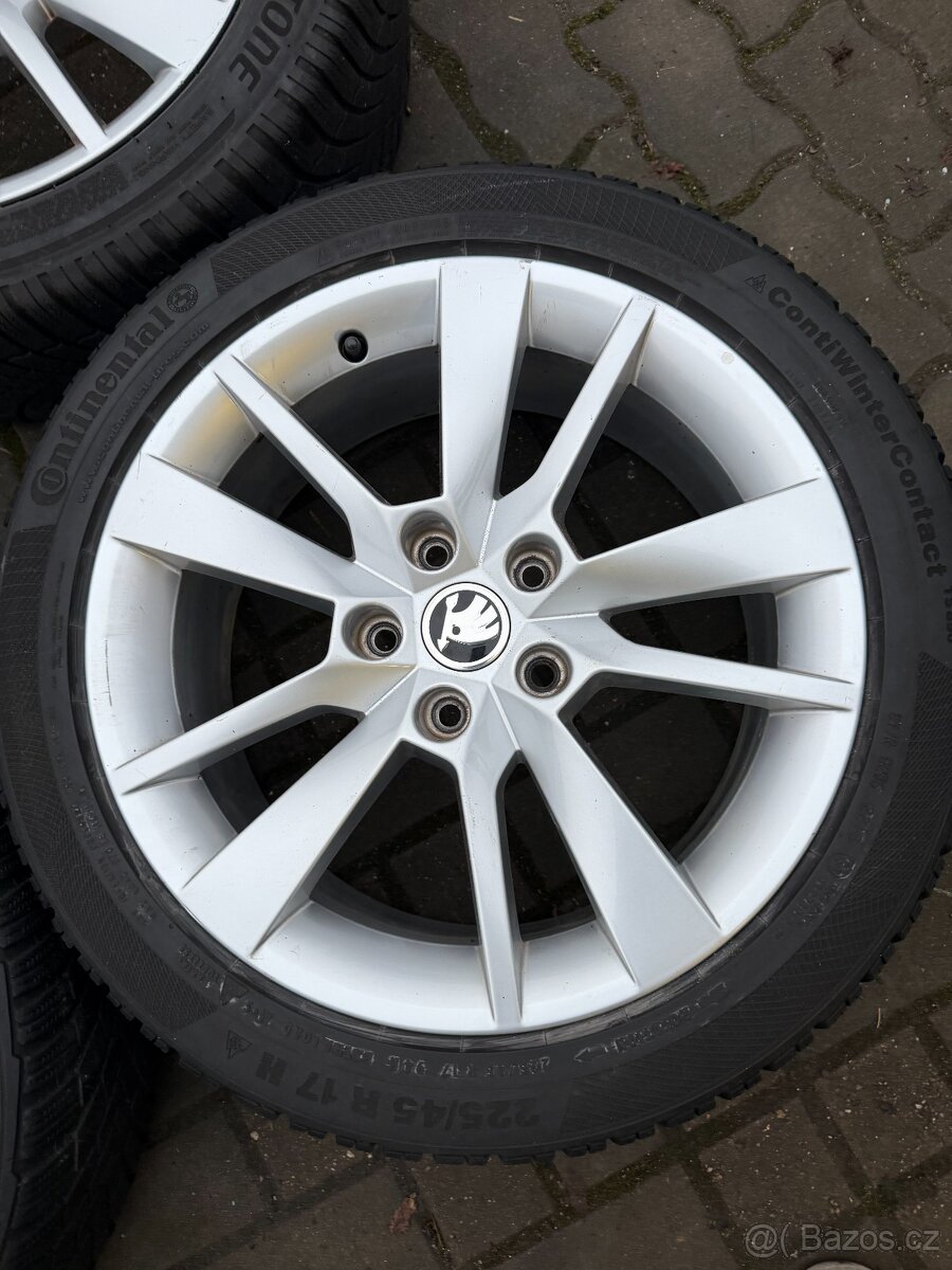 ORIGINÁL Alu Škoda Trius R17, 5x112 - ZIMNÍ PNEU - 3
