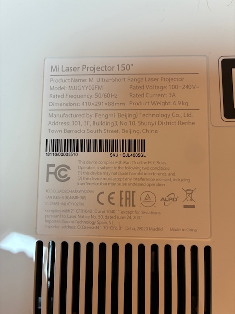 Mi Laser Projector 150" - 3