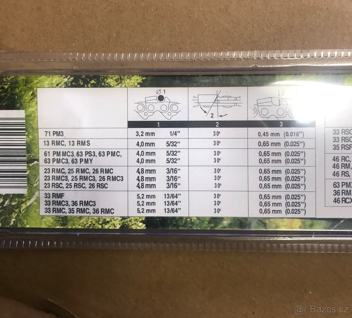 Vodící lišta k pile 8”+2x řetěz - 3